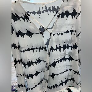 Black and White Women's Top